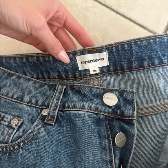 Super down revolve Classic Blue Women's Jeans - Picture 4 of 4